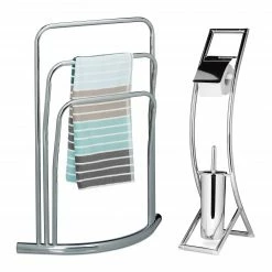 Relaxdays 2 tlg. Badezimmer Set CURVY