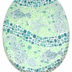 SANILO® WC-Sitz Soft Close Mosaic World Green