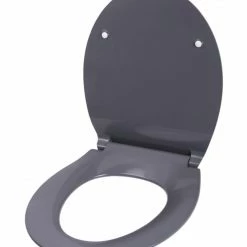 SANILO® WC-Sitz mit Absenkautomatik Flat Grau -Badaccessoires Verkäufe 6b318cc07e3f468a820664435d81988a
