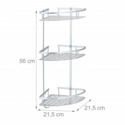 Relaxdays Duschablage Ecke mit 3 Etagen -Badaccessoires Verkäufe 6cede0d72a9346cb9d981fc5d094d003