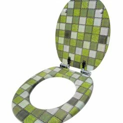SANILO® WC-Sitz mit Absenkautomatik Mosaik Grün -Badaccessoires Verkäufe 6e7e8abed32b4da8a37cce20e39588e0