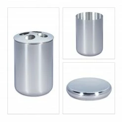 Relaxdays 5-tlg. Badezimmer Set Edelstahl -Badaccessoires Verkäufe 6fb0317e376e4ae780a0a190d709c5da