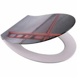 SANILO® WC-Sitz Soft Close Flat San Francisco -Badaccessoires Verkäufe 72360429e24c478ba9b9a699ad59df28