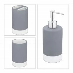 Relaxdays 3-tlg. Badezimmer Set Keramik 18 Relaxdays 3-tlg. Badezimmer Set Keramik -Badaccessoires Verkäufe 72f08d657b884564b4c0cebff1542d77