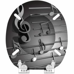 SANILO® WC-Sitz Absenkautomatik Musical Notes -Badaccessoires Verkäufe 72fa9f89953f45f6a10351e6908728f0