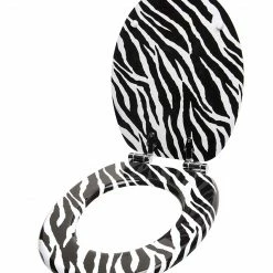 SANILO® WC-Sitz mit Absenkautomatik Zebra Look -Badaccessoires Verkäufe 77865374c6364447bcb00c321f3b1711