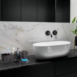 Relaxdays Badaccessoires Set 5-teilig - Schwarz - Silber 12 Relaxdays Badaccessoires Set 5-teilig - Schwarz - Silber -Badaccessoires Verkäufe 77ebc4555b7040bfbffebba3166594b5