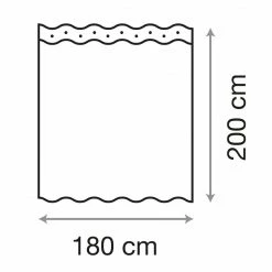 SANILO® Duschvorhang Planeten 180 x 200 cm -Badaccessoires Verkäufe 79951eb300e24d95b92ae657eb3c35a6