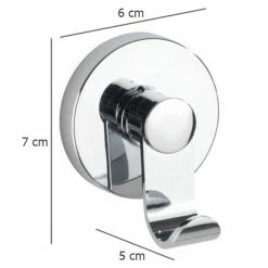 WENKO Handtuchhaken, Vacuum-Loc, silbern -Badaccessoires Verkäufe 7a2fe8b00b0c43d0af52b63192802868
