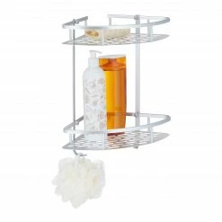 Relaxdays Duschablage Ecke mit 2 Etagen -Badaccessoires Verkäufe 7c7b301969724406bafe6ff0d898456b