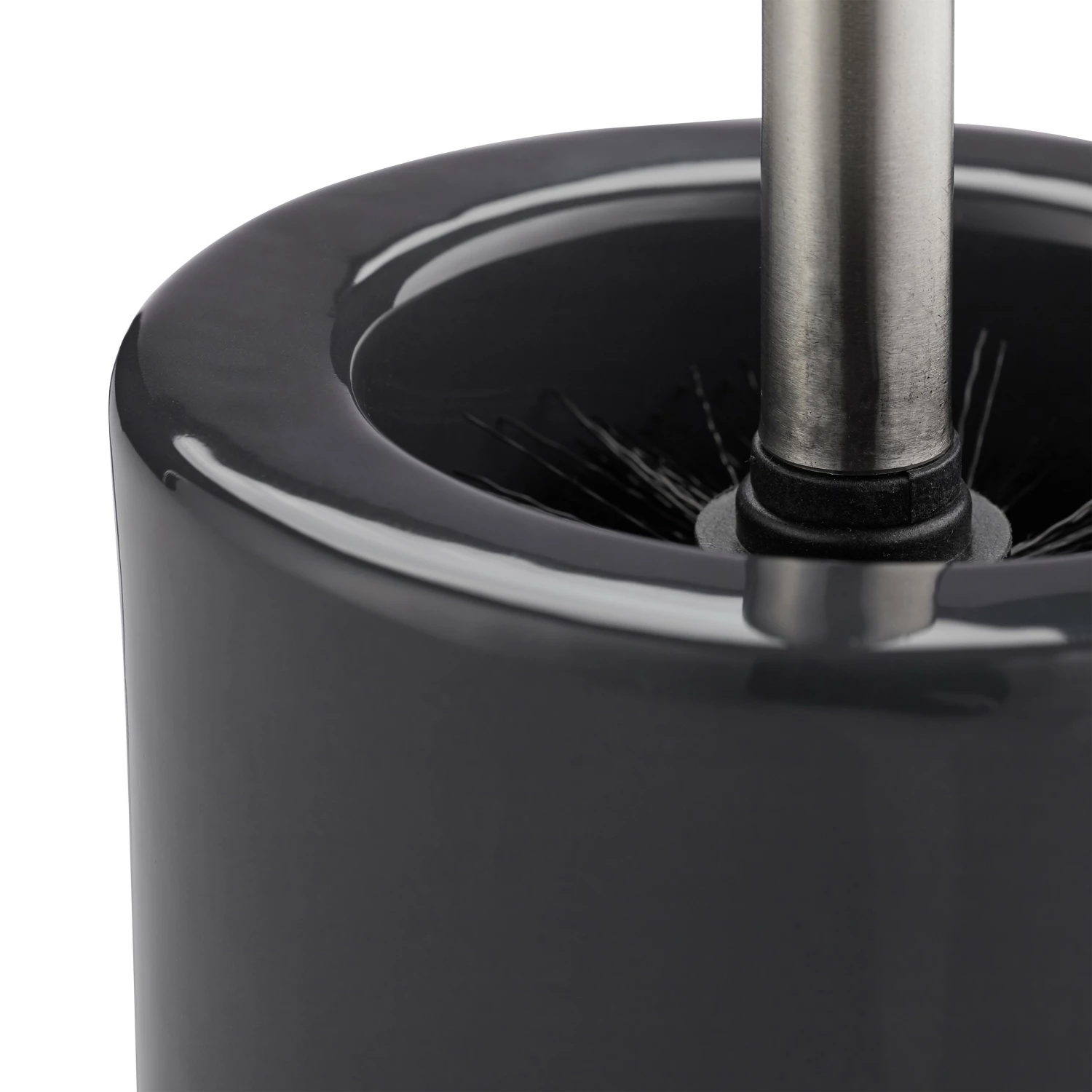 Relaxdays 1 x WC Garnitur Keramik grau - Anthrazit - Silber - Schwarz - Tiefe: 12 cm 7 Relaxdays 1 x WC Garnitur Keramik grau - Anthrazit - Silber - Schwarz - Tiefe: 12 cm – Bild 5