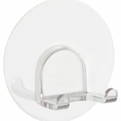 WENKO Wandhaken DUO, Static - Loc, Transparent