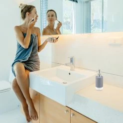 Relaxdays Keramik Seifenspender grau 2er Set -Badaccessoires Verkäufe 81909faa9a53414e8f09482f4087726b