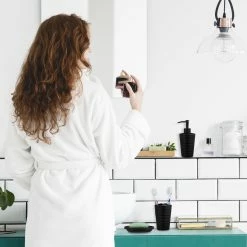 Relaxdays 4-tlg. Badezimmer Set Edelstahl schwarz -Badaccessoires Verkäufe 81cf9e0642ea412a942a092bda22d3d7