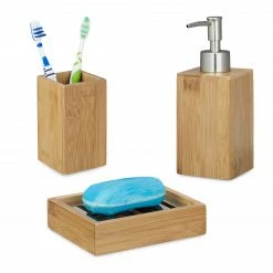 Relaxdays 3-tlg. Badaccessoire Set