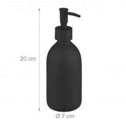 Relaxdays Schwarzer Seifenspender im 3er Set -Badaccessoires Verkäufe 8496b5787a274c4498fc6cb15bdacc09