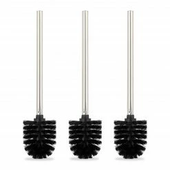 Relaxdays Toilettenbürste 3er Set schwarz