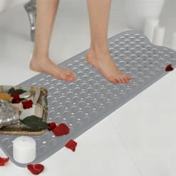 Intirilife rutschsichere Badewannenmatte in Grau -Badaccessoires Verkäufe 8879c0c607ab451da241516275f4b253