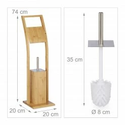 Relaxdays WC Garnitur Bambus -Badaccessoires Verkäufe 8be44414ab994f0f9bedfa1220434a4c