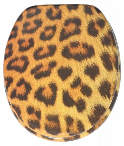 SANILO® WC-Sitz Absenkautomatik Leopardenfell 3 SANILO® WC-Sitz Absenkautomatik Leopardenfell
