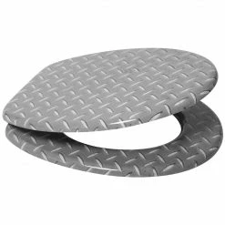 SANILO® WC-Sitz mit Absenkautomatik Steel Plate -Badaccessoires Verkäufe 90e75be6c1e34102800116b219fa26f6