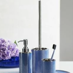 Seifenspender NURIA, blau, WENKO -Badaccessoires Verkäufe 935cfaf088014fea8445b14a15a45ca8