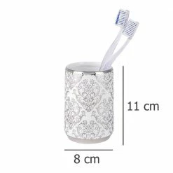 Zahnbürstenbehälter BAROCK SILBER, WENKO -Badaccessoires Verkäufe 943a7fb1398b4477966c6063d7728db1