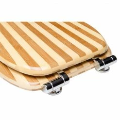 SANILO® WC-Sitz Absenkautomatik Bambus Gestreift -Badaccessoires Verkäufe 9539f1e7052444e986eb7e2a6019797f