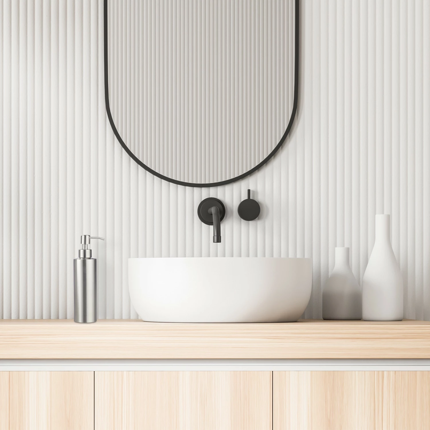 Relaxdays 2 x Seifenspender Edelstahl 4 Relaxdays 2 x Seifenspender Edelstahl – Bild 2