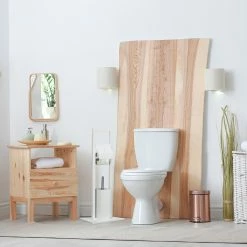 Relaxdays WC Garnitur Bambus weiß -Badaccessoires Verkäufe 9c7af14416f548cb935bceae454c2be6