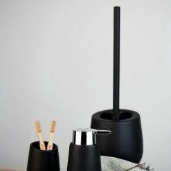 Zahnputzbecher BADI, schwarz, WENKO -Badaccessoires Verkäufe 9ca057971ddf457bb6ffe7248120e321