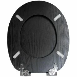 SANILO® WC-Sitz mit Absenkautomatik Black Wood -Badaccessoires Verkäufe a1022067af2747f3bdbac990e9ae2333
