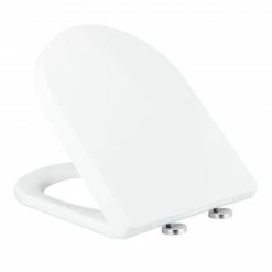 Relaxdays Toilettendeckel Absenkautomatik D-Form