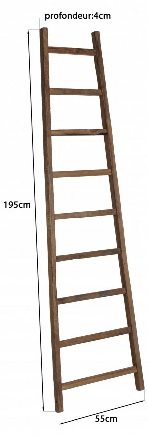 Macabane Hoher Handtuchhalter aus Teakholz 11 Macabane Hoher Handtuchhalter aus Teakholz – Bild 9