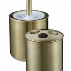 Relaxdays 5-tlg. Badezimmer Set Edelstahl gold -Badaccessoires Verkäufe a5b60eb68a2f44a5ade242f52c4223dd