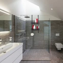 Relaxdays Duschablage zum Hängen - Schwarz -Badaccessoires Verkäufe a6e9c811a81a4902872bd3a130306042