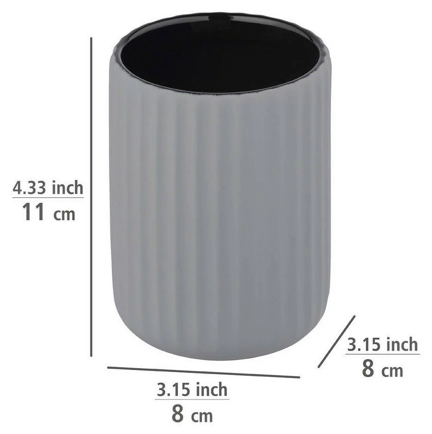 WENKO Zahnputzbecher BELLUNO, Keramik, Ø 8 cm 8 WENKO Zahnputzbecher BELLUNO, Keramik, Ø 8 cm – Bild 6