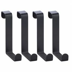 WENKO Türhaken aus Metall, 4-teilig