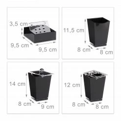 Relaxdays Badaccessoires Set 5-teilig - Schwarz - Silber 14 Relaxdays Badaccessoires Set 5-teilig - Schwarz - Silber -Badaccessoires Verkäufe a98fe0dbc4d448b78ad267da367fb325