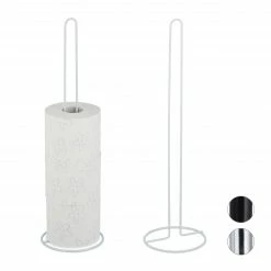 Relaxdays Ersatzrollenhalter 2er Set für Bad - Weiß