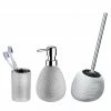 WENKO Accessoire-Set Polaris (3-teilig) - Silber 2 WENKO Accessoire-Set Polaris (3-teilig) - Silber -Badaccessoires Verkäufe accessoire set polaris 3 teilig keramik silber 4230432