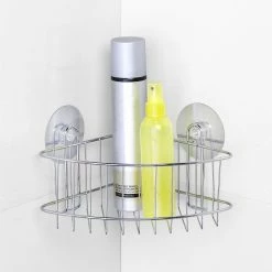 WENKO OSIMO Eckbadezimmerregal, Saugnäpfe -Badaccessoires Verkäufe ad2f723545524696856be09f48115ea6