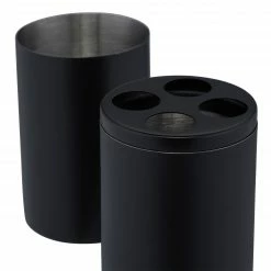 Relaxdays 5-tlg. Badezimmer Set schwarz -Badaccessoires Verkäufe ade6d799024e47da9c374a9f422caa74