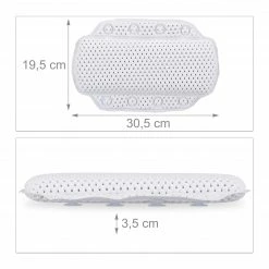 Relaxdays 2x Badewannenkissen mit Saugnäpfen weiß -Badaccessoires Verkäufe ae7ca2d4acdf4452b475dc1f6c47d4b8 1