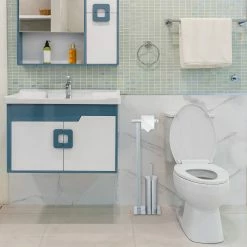 Relaxdays Verchromte WC Garnitur -Badaccessoires Verkäufe af060b39e97446ef9753bab6bc8ea8bb