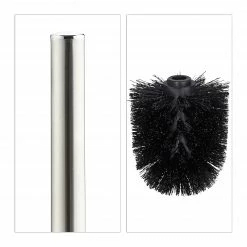 Relaxdays 2 x WC Garnitur Keramik grau - Anthrazit - Silber - Schwarz - Tiefe: 23 cm -Badaccessoires Verkäufe b12545ed9cdc4bc5b5e93c4a5500566f 3