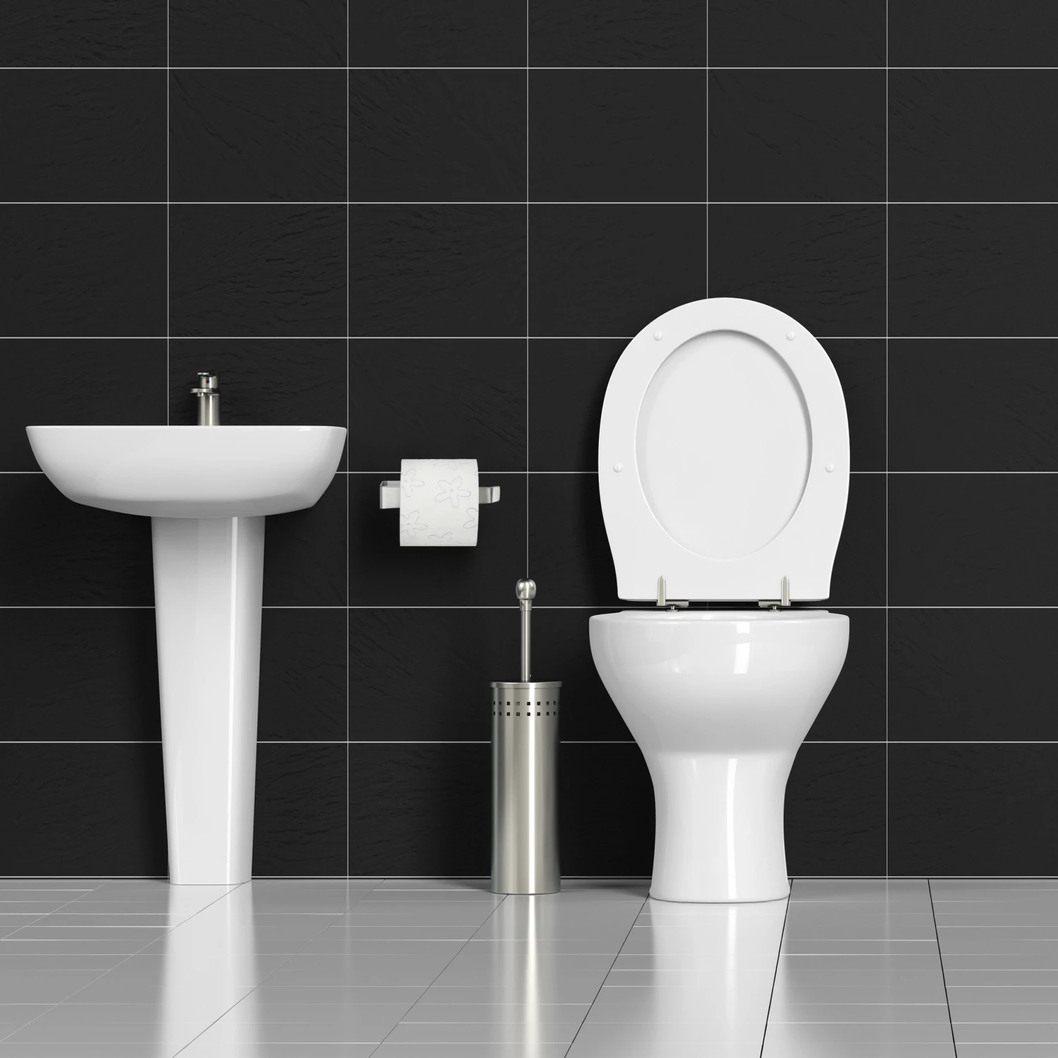 Relaxdays Toilettenpapierhalter in Silber 4 Relaxdays Toilettenpapierhalter in Silber – Bild 2