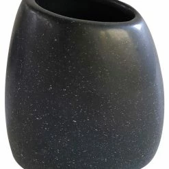 Douceur d'intérieur Zahnputzbecher MINERAL, Keramik, grau
