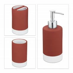 Relaxdays 3-teiliges Badezimmer Set Keramik -Badaccessoires Verkäufe b892aeb448324410a14c1ba58293af51