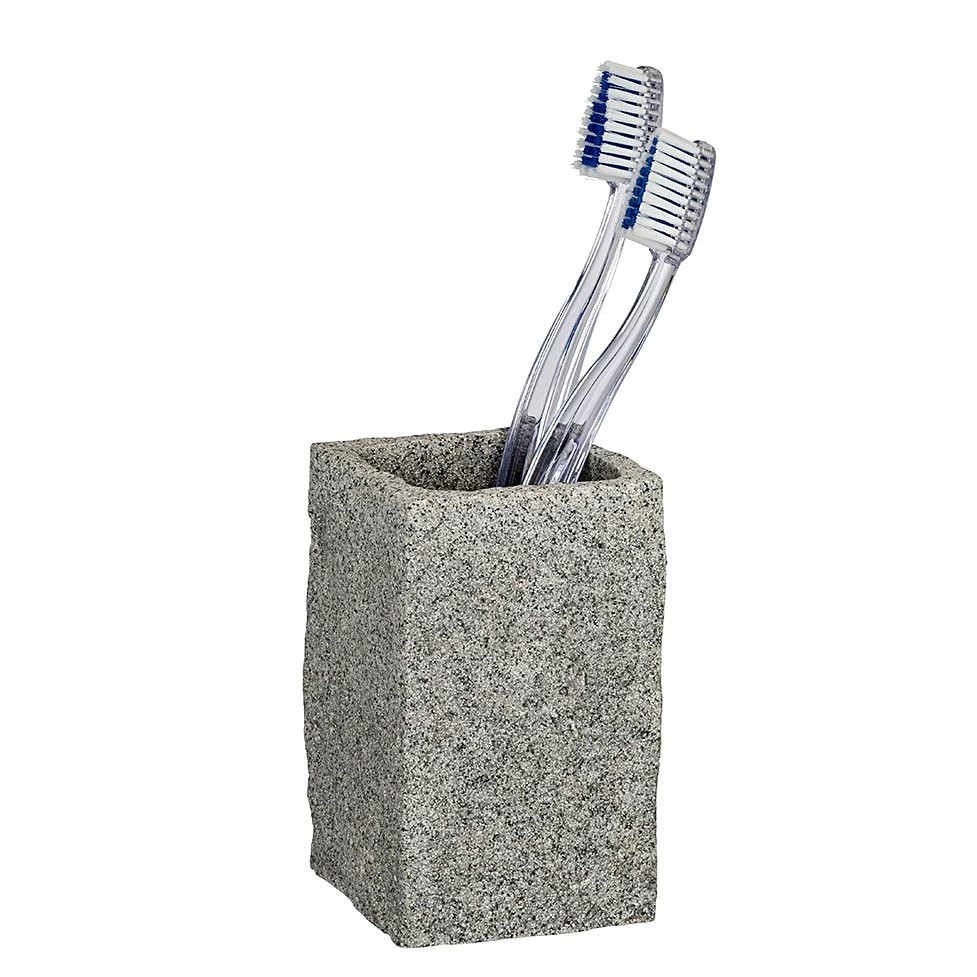 WENKO Bad Accessoires Set Granit (2-teilig) 5 WENKO Bad Accessoires Set Granit (2-teilig) – Bild 3
